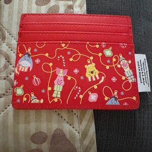 Cute Christmas Winnie the Pooh Disney Hot Topic BNWT card case gift